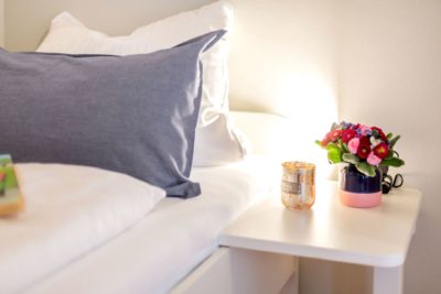 Ferienwohnung Sundschlag Schlafzimmer Detail