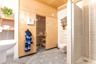 Ferienwohnung Weedenkamp Sauna und Dusche