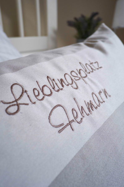 Kissen mit Spruch