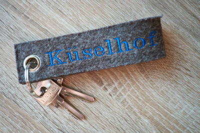 Schlüssel mit Aufdruck