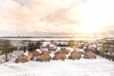 Küselhof Luftbild im Winter