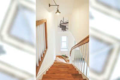 Treppenaufgang im Ferienhaus für 6